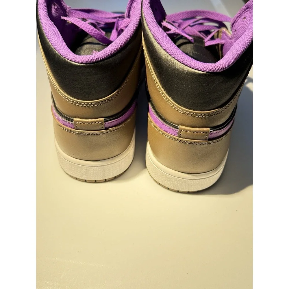 Jordan Air Jordan 1 Mid Mens 13 Palomino Wild Berry Brown Purple DQ8426-215